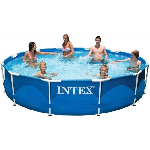 INTEX 12ft X 30" in Round Metal Frame Pool
